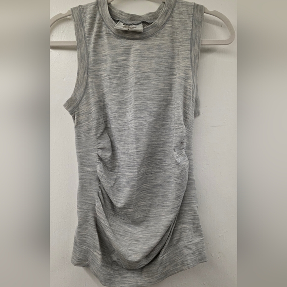Athleta Tops - Athleta Pose Seamless Wool-Blend Tank Top | Size Small | Light Heather Gray